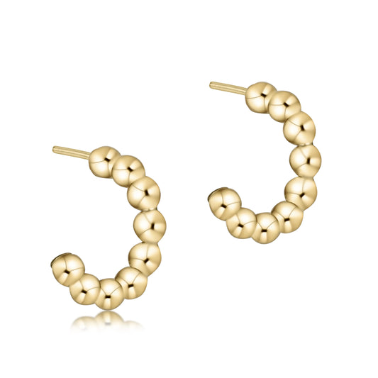 Bead Classic 1" Hoop-4mm Gold