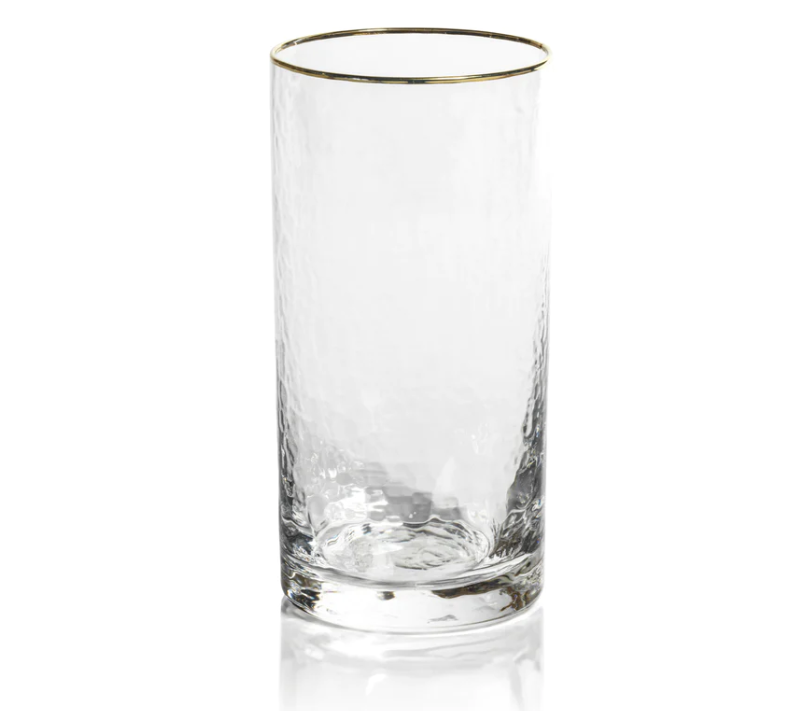 Negroni Hammered HB w/Gold Rim