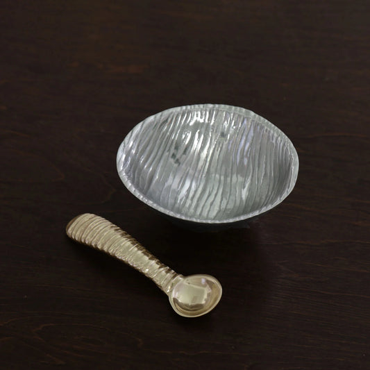 Ripples Sm Gunmetal Bowl w/Spoo