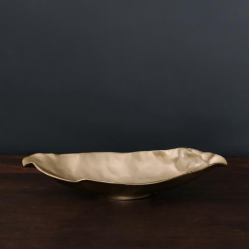 Sierra Maia Oval Bowl Gold-Med