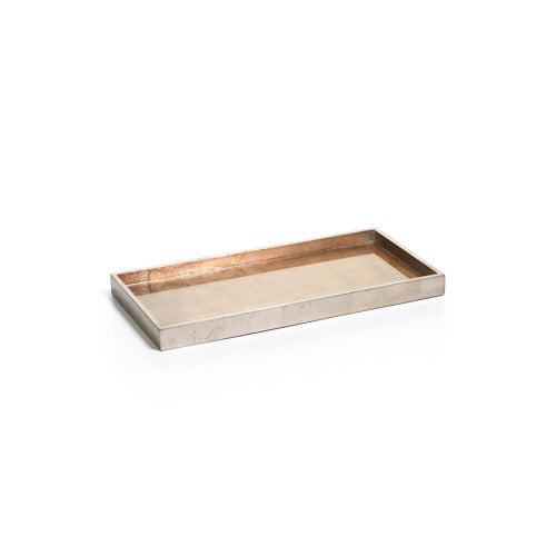 Gold & Silver Serving Tray 14"