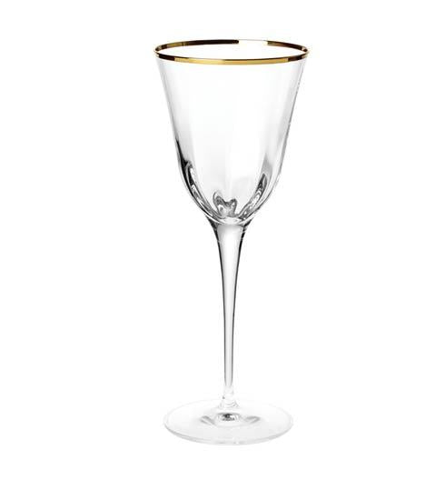 Optical Gold Rim Water Glass