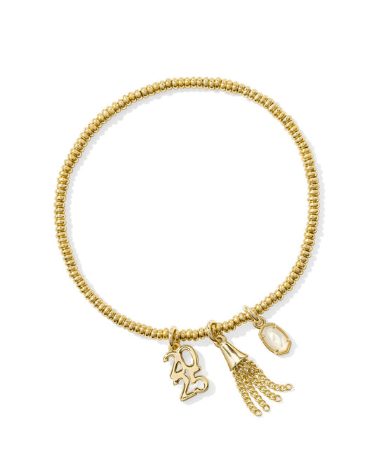 2025 Grad Stretch Bracelet Gold Dichoric Glass