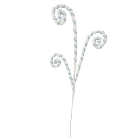 Blue & White Curly Pick, 29"