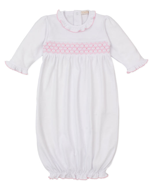 Sack with Hand Smock - White/Pink