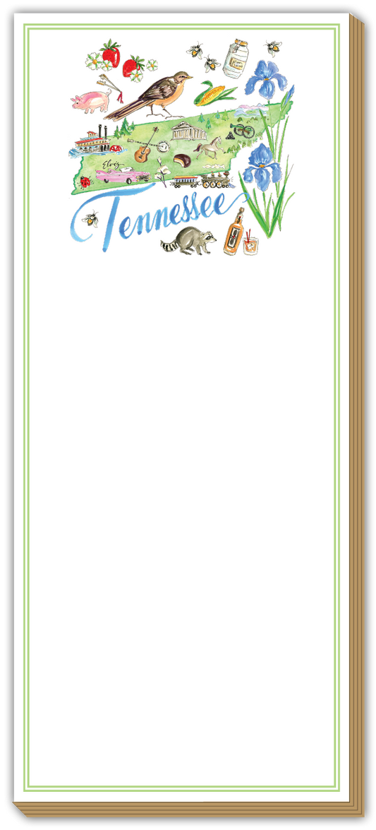 Skinny Notepad - Tennessee Handpainted Icons