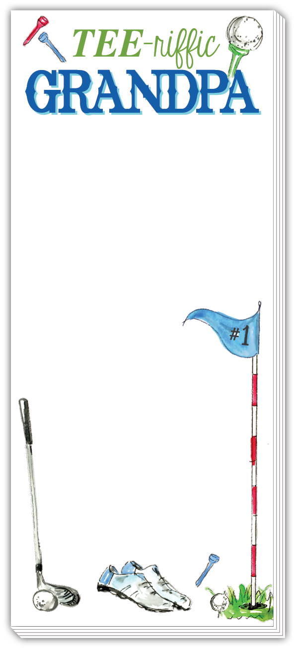 Skinny Notepad - Tee-riffic Grandpa