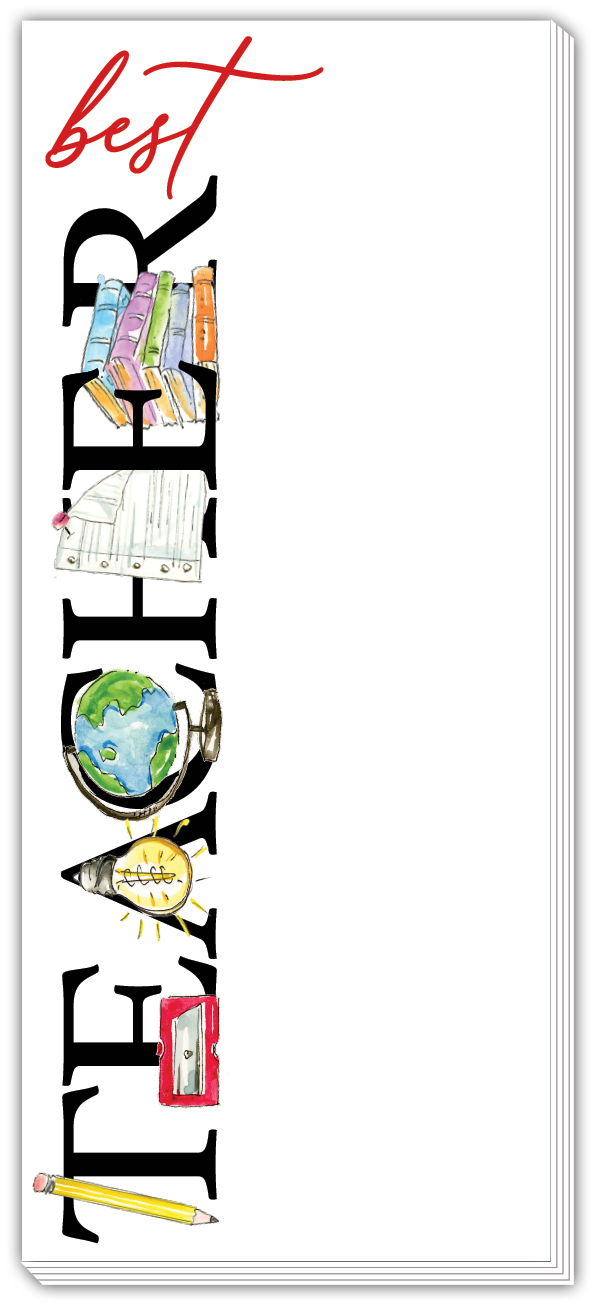 Skinny Notepad - Best Teacher Classroom Icon