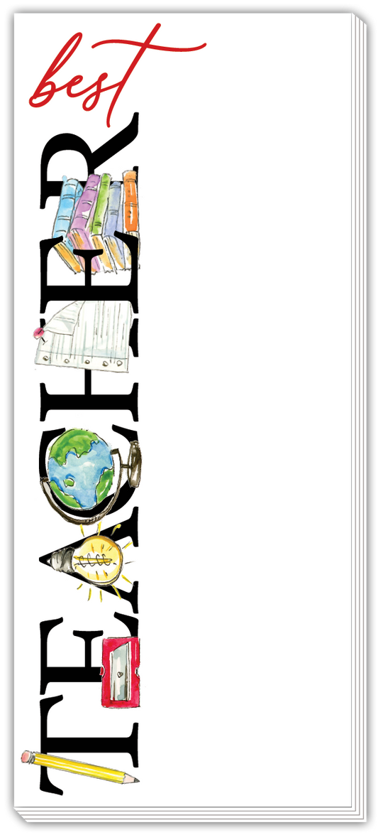 Skinny Notepad - Best Teacher Classroom Icon