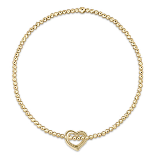 Classic Gold 2mm Love Small Gold Charm