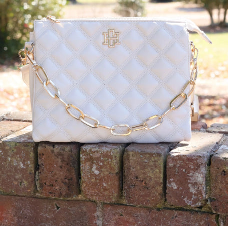 Ariana Crossbody Cream Quilted