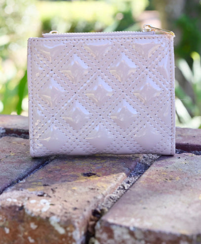 Monica Double Zip Wallet Nude Patent