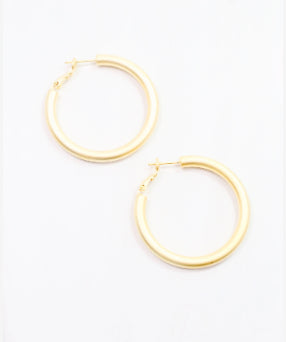 Daniele Hoop Earring Matte Gold