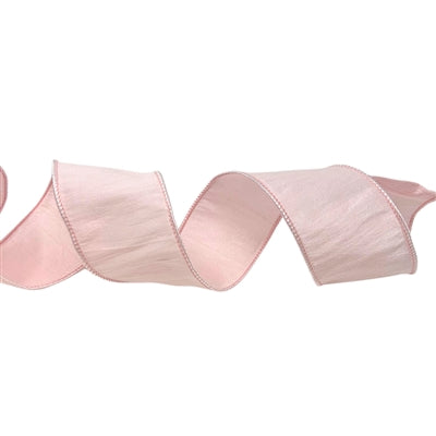 FAUX DUPIONI 2.5'' X 10 YD PINK