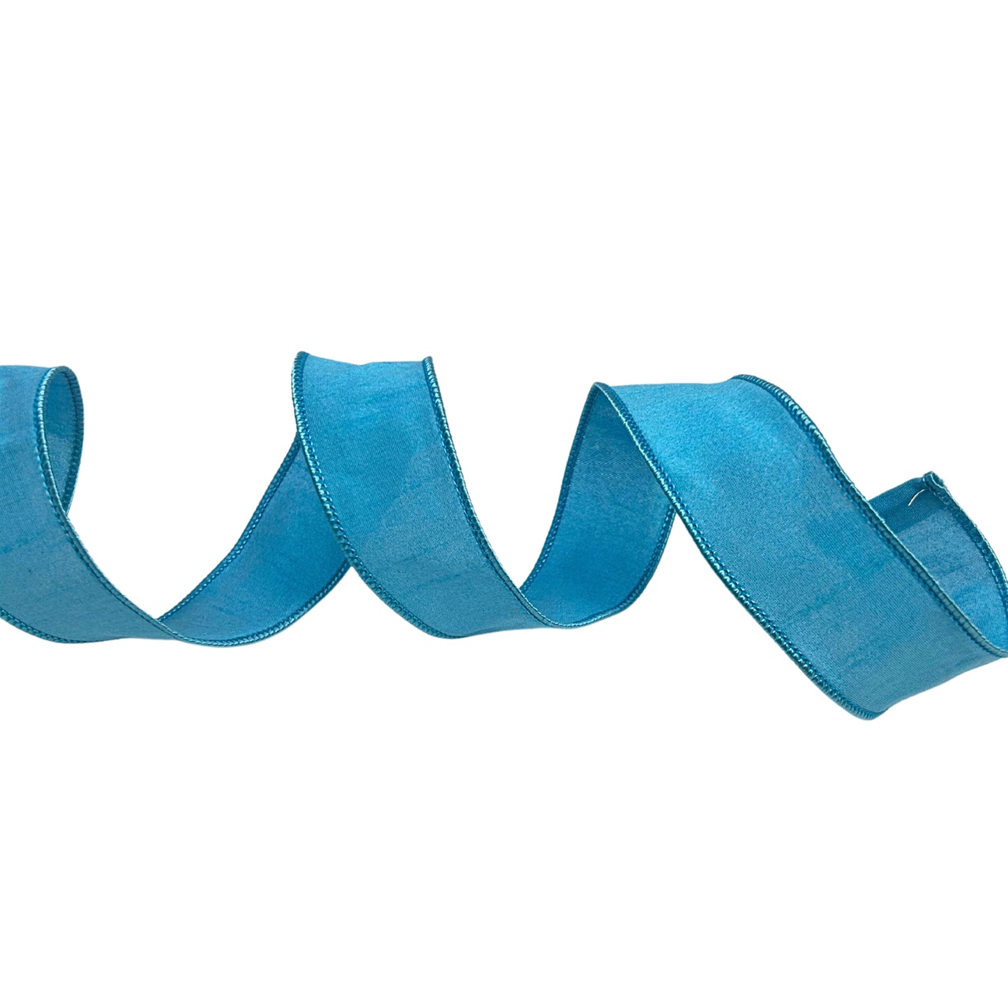 FAUX DUPIONI 1.5” X 10 YD TURQUOISE