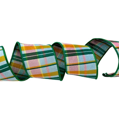 SPRING GARDEN PLAID 2.5'' X 10 YD - MULTI