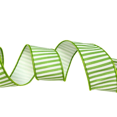 SPRING GREEN STRIPE 2.5'' X 10YD