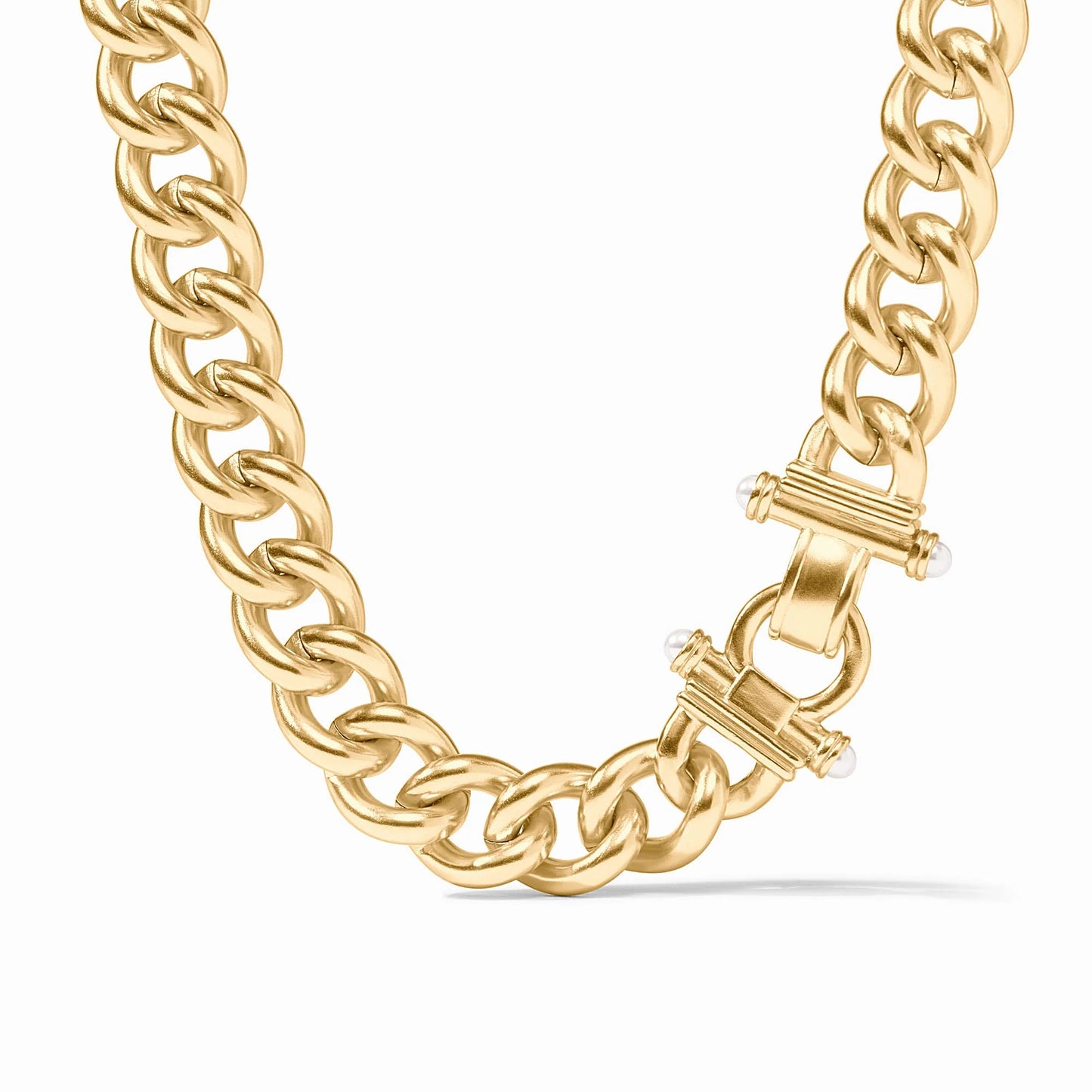 Dolce Link Necklace - Gold - Pearl