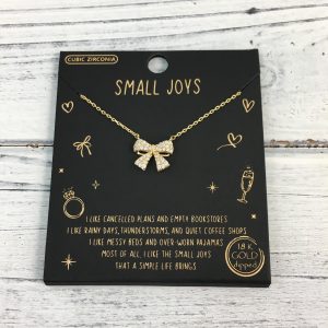 Stone Bow Necklace