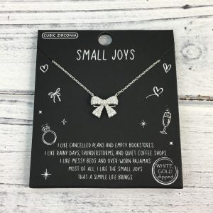 Stone Bow Necklace