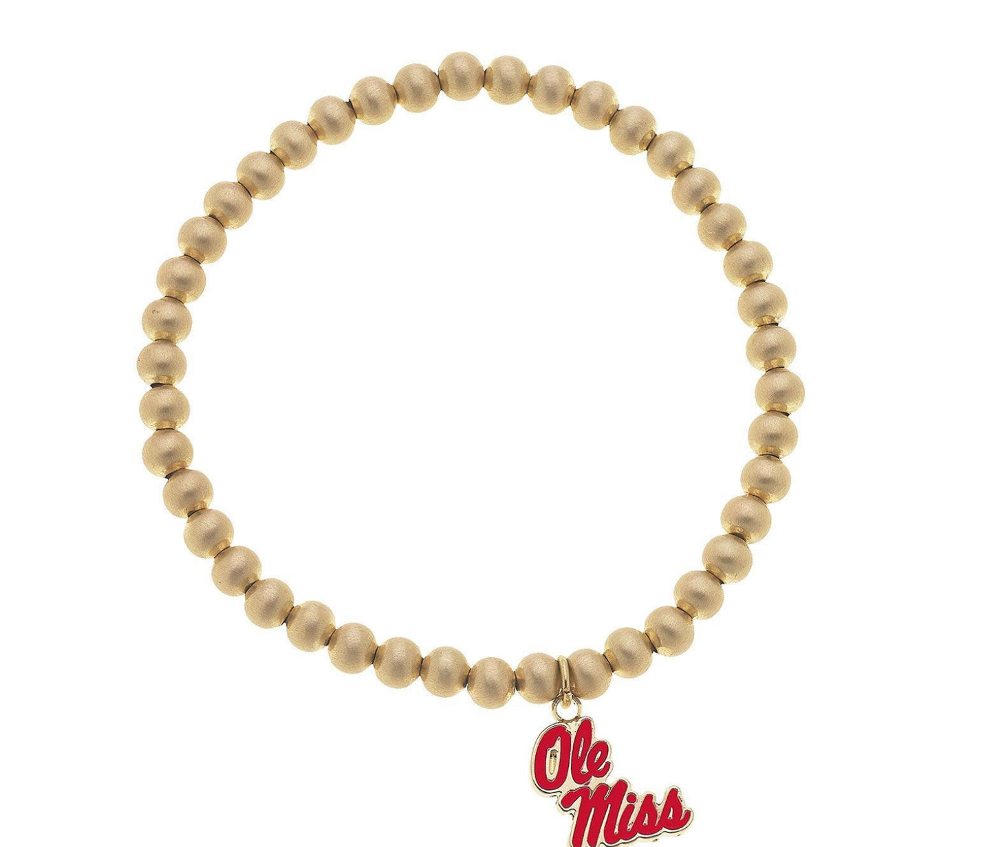 Ole Miss Rebels Ball Bead Stretch Bracelet