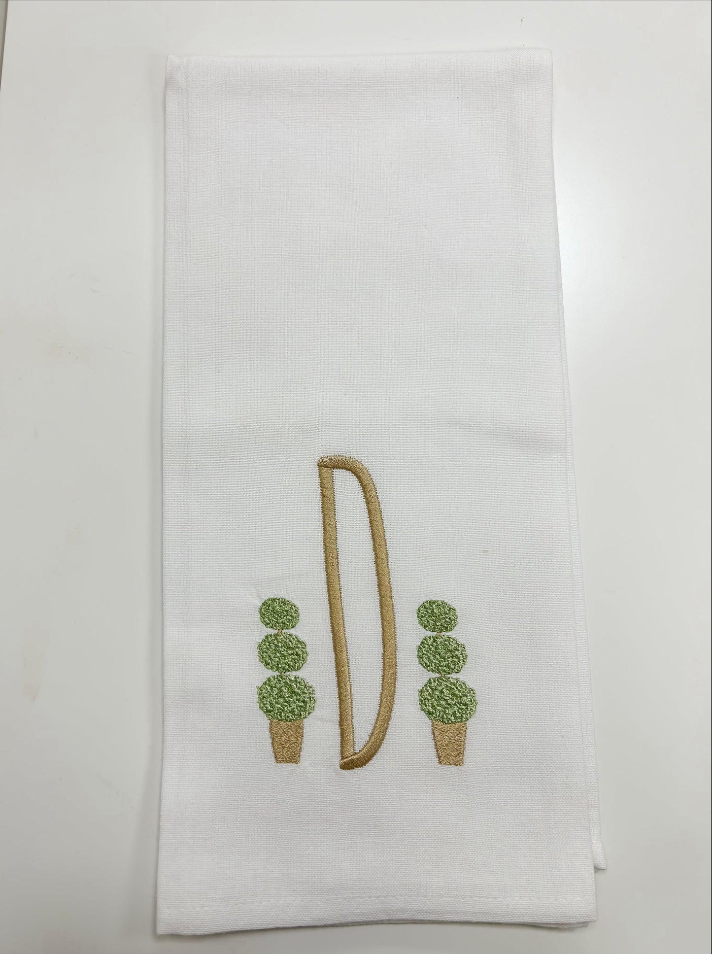 Initial Topiary T-Towel