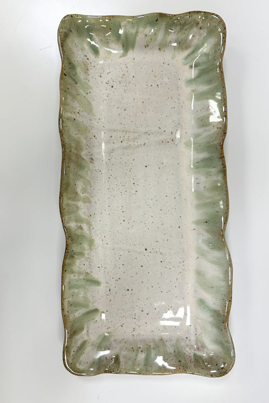 Appetizer Tray - Matcha Leaf