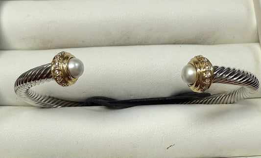 Cable Bracelet - Pearl FB1236CR