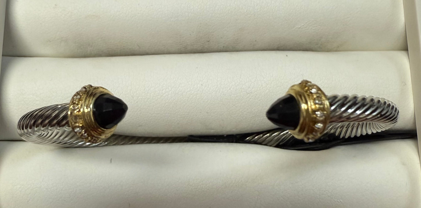 Cable Bracelet - Black FB1236BK