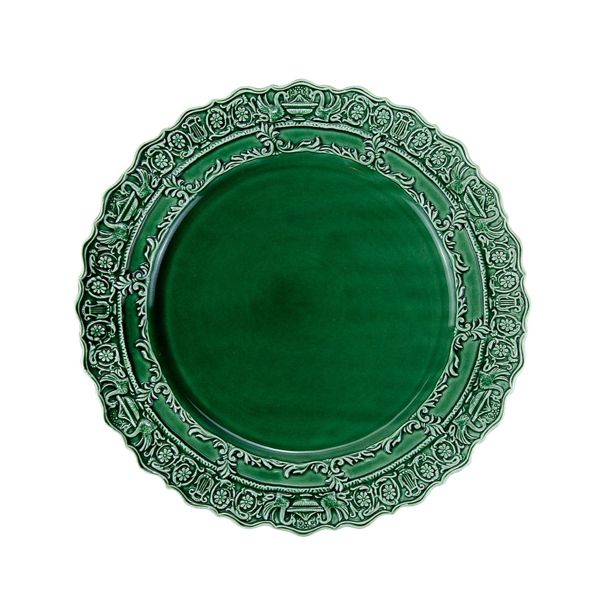 Renaissance Italian Green Dinner Plate