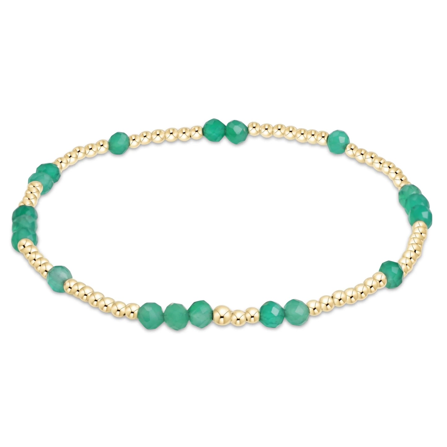 hope unwritten gemstone bracelet - green onyx