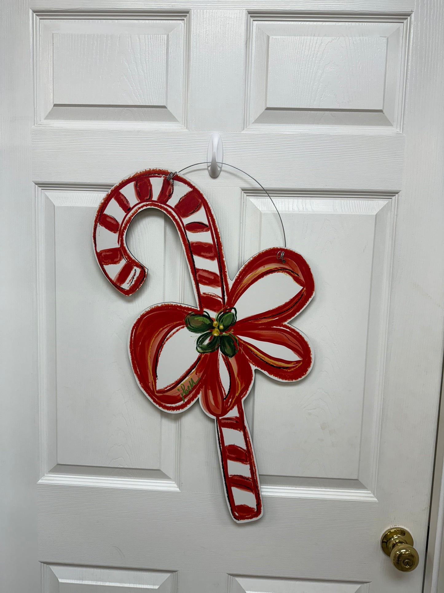 Candy Cane Door Hanger
