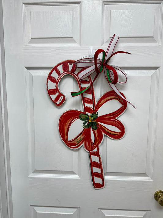 Candy Cane Door Hanger
