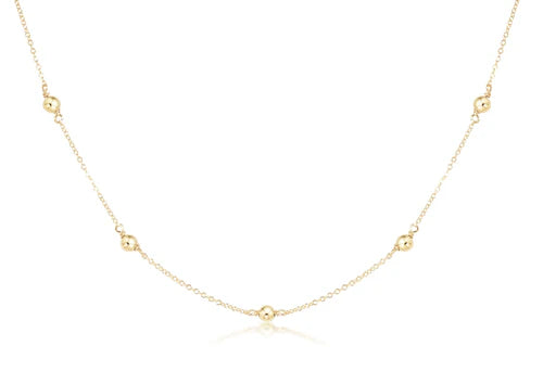 15" Choker Simplicity Chain Gold - Classic 4mm Gold