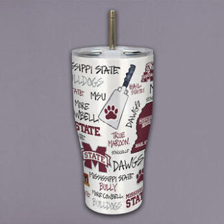 MS State Icon Metal Tumbler