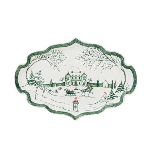 Country Estate Winter Frolic > Evergreen 7" Tray
