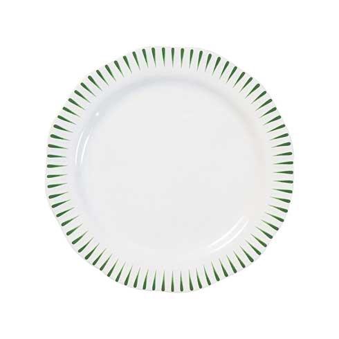 Sitio Stripe Dinner Plate - Basil