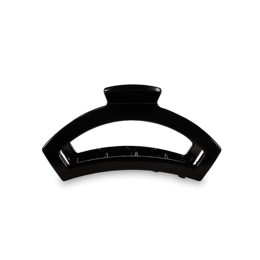 Open Jet Black Small Hair Clip