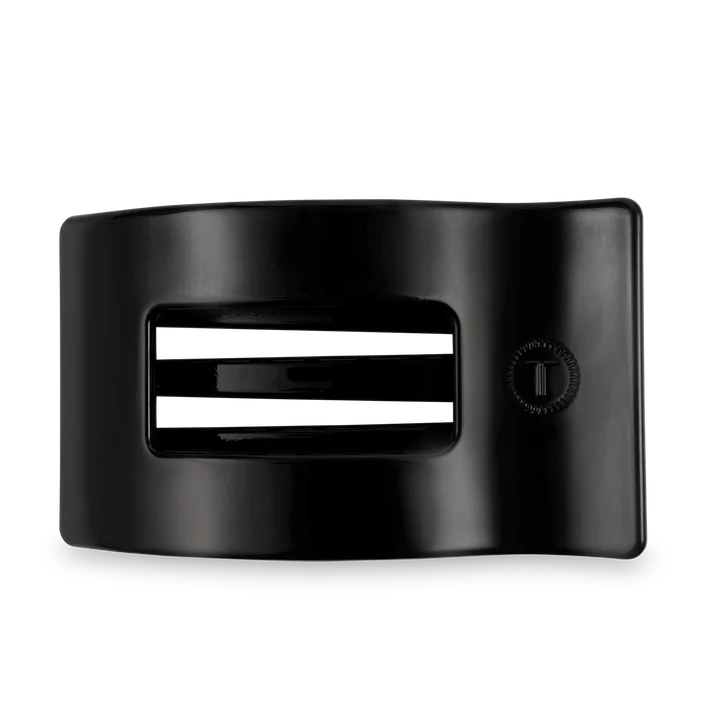 Rectangular Flat Hair Clip - Black