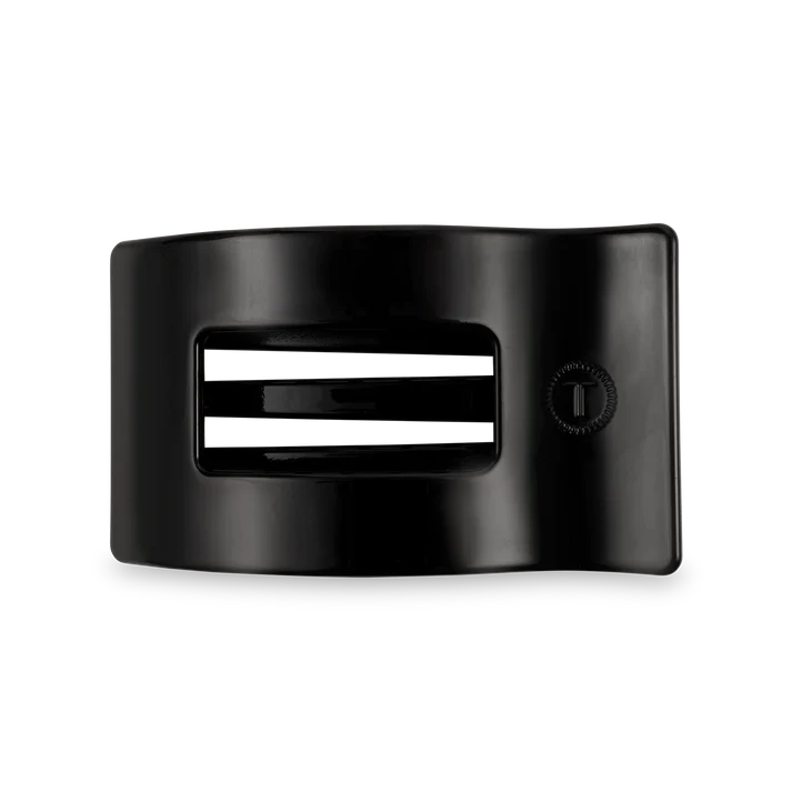 Rectangular Flat Hair Clip - Black