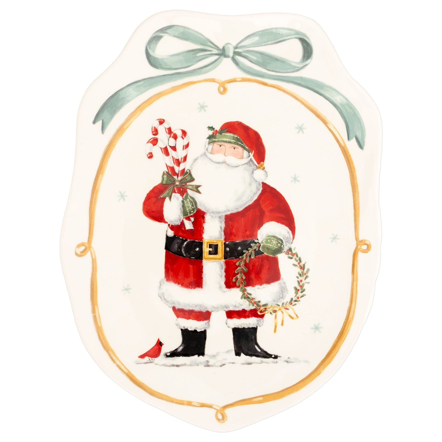 Frosty Fun Santa Plate