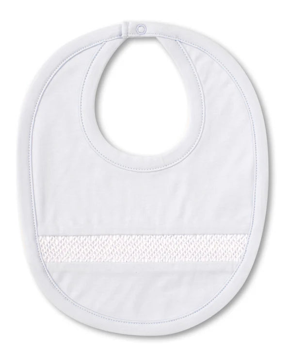 Hand Smocked CLB Charmed Blue Bib