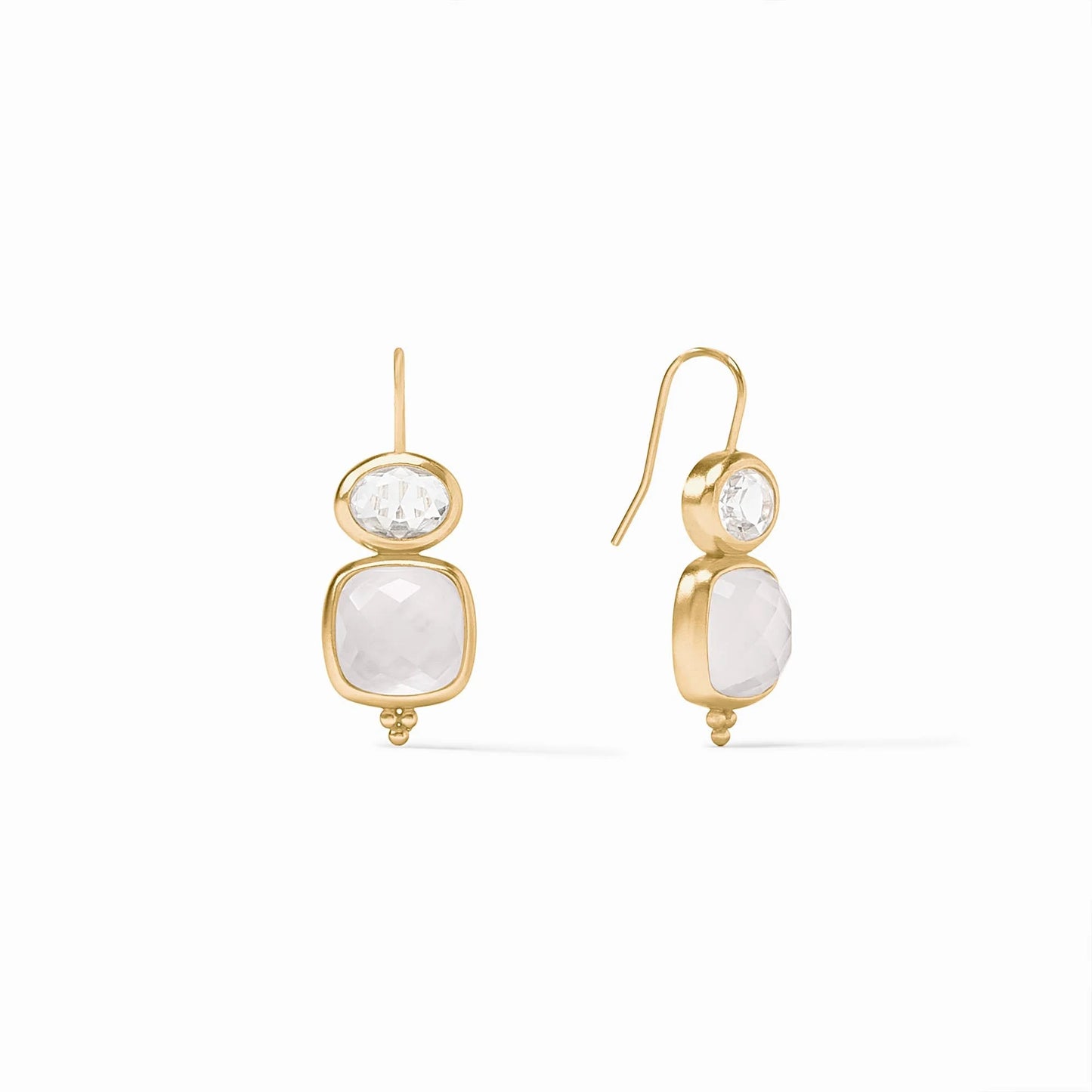Kaleidoscope Earring Iridescent Clear Crystal