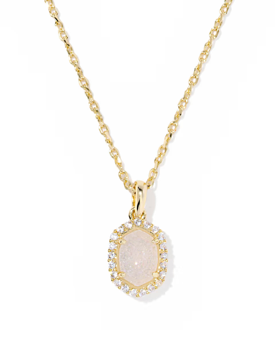Daphne Crystal Frame Pendant Necklace