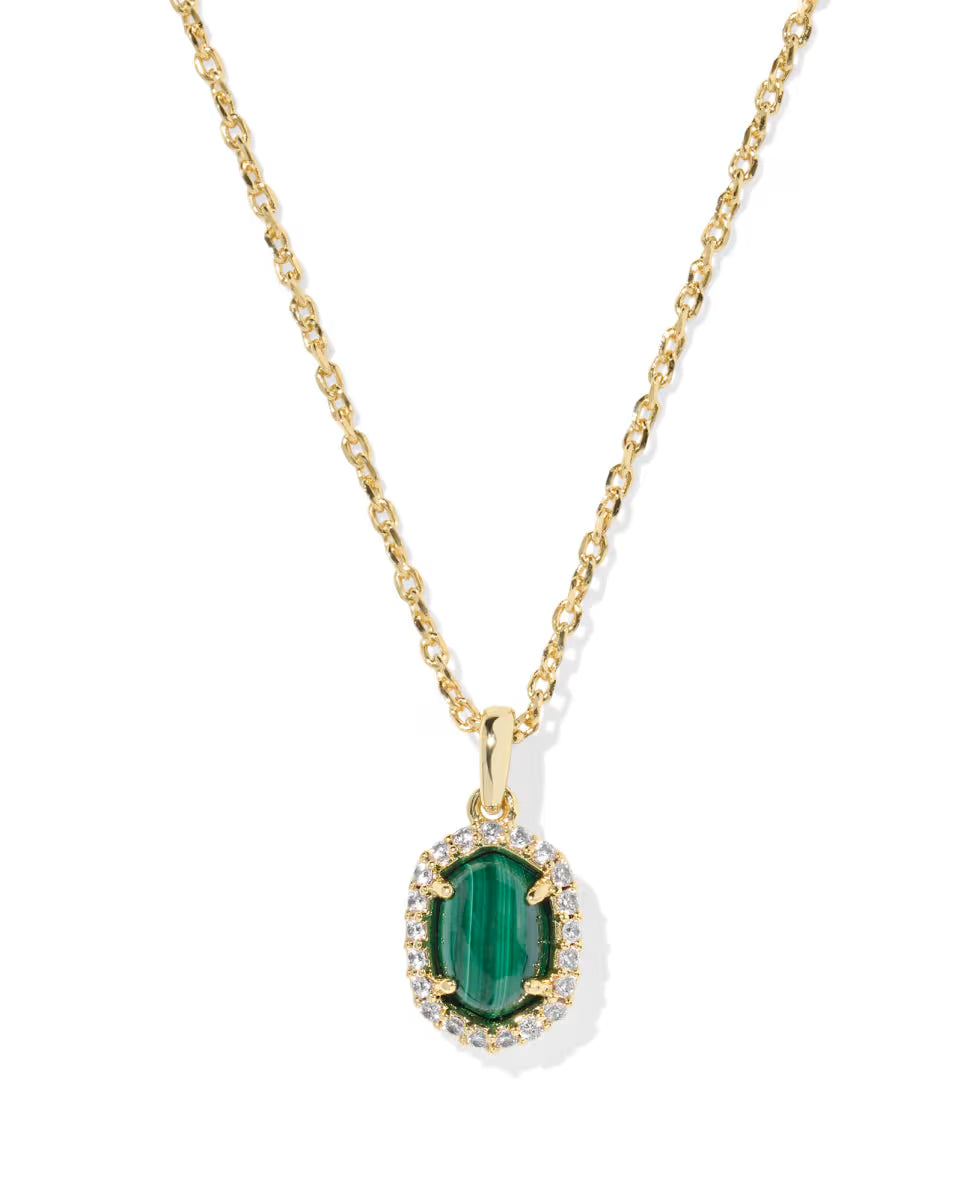 Daphne Crystal Frame Pendant Necklace