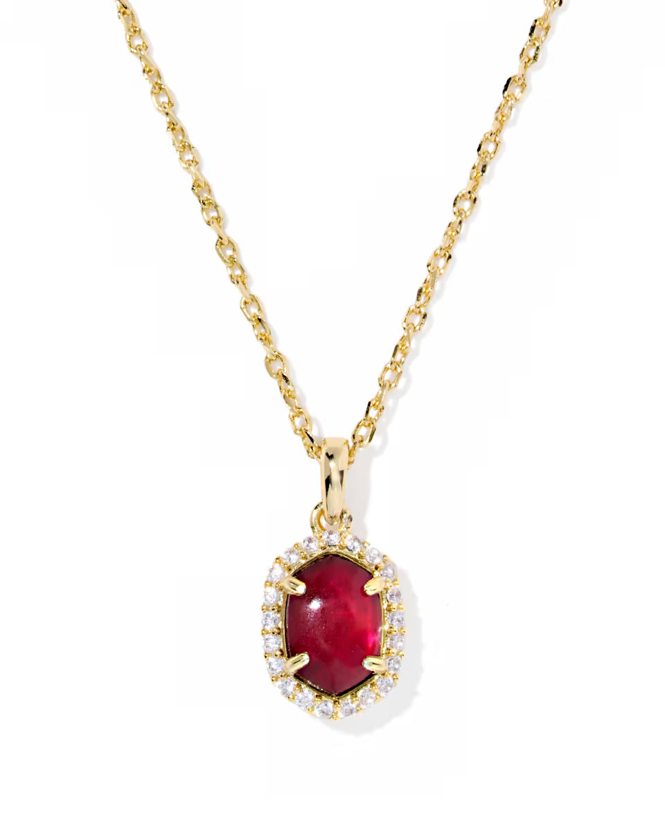 Daphne Crystal Frame Pendant Necklace