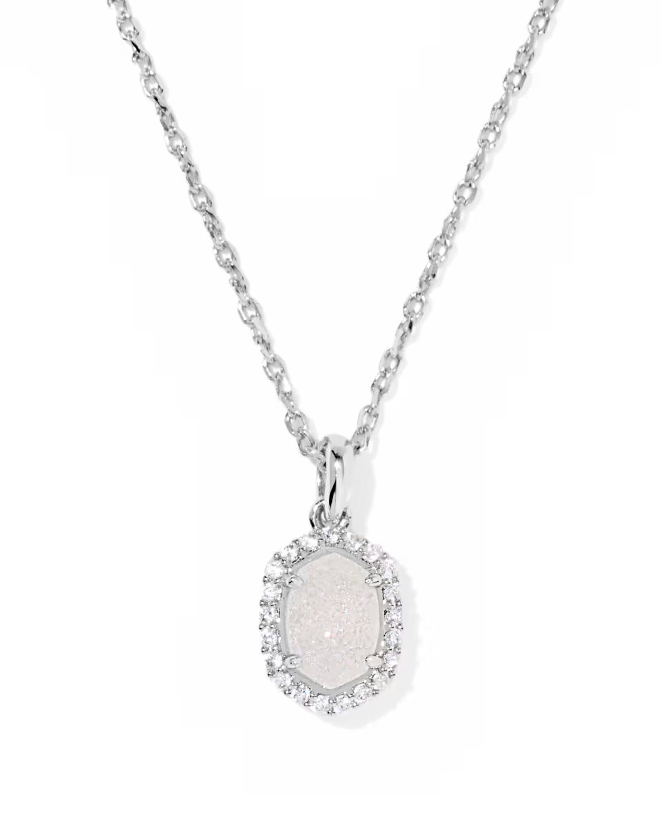 Daphne Crystal Frame Pendant Necklace
