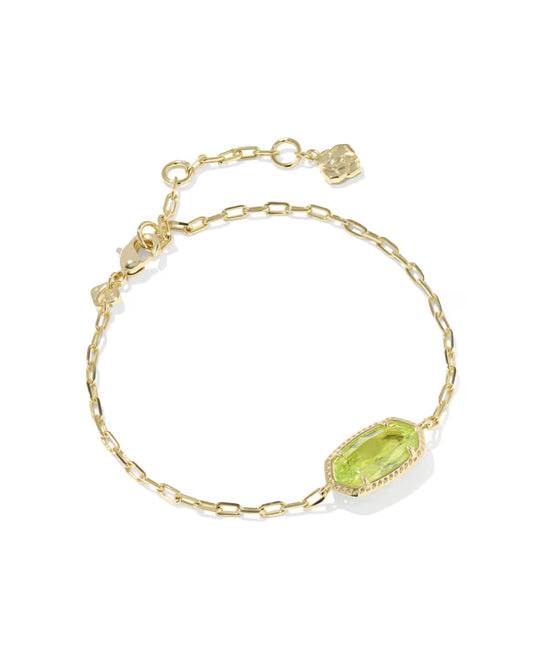 Elaina luxe light green bracelet