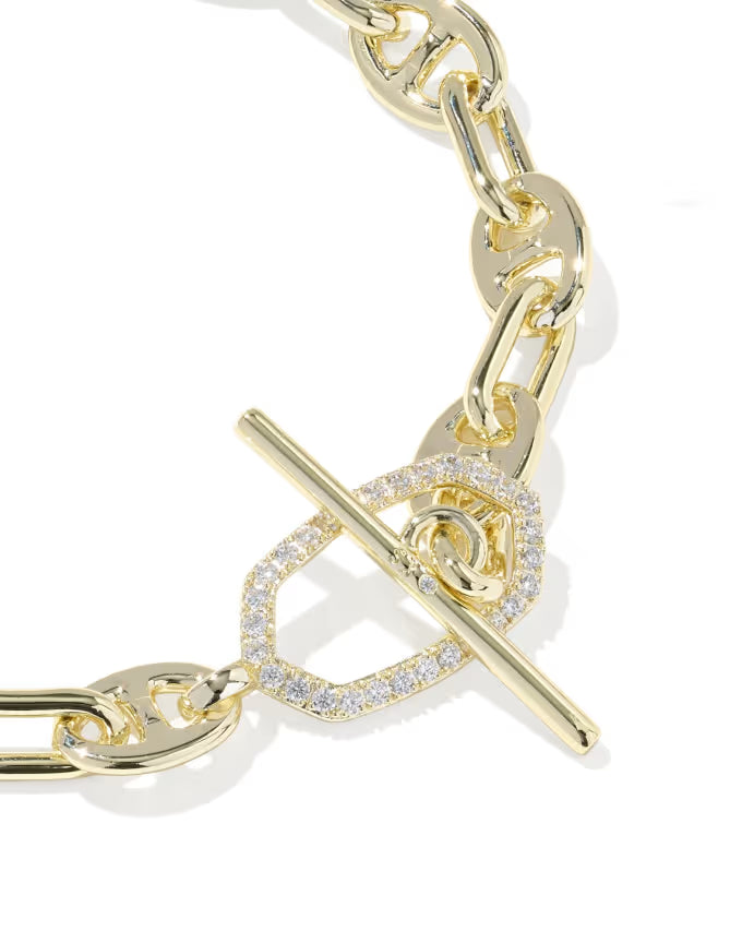 Elaina gold toggle bracelet