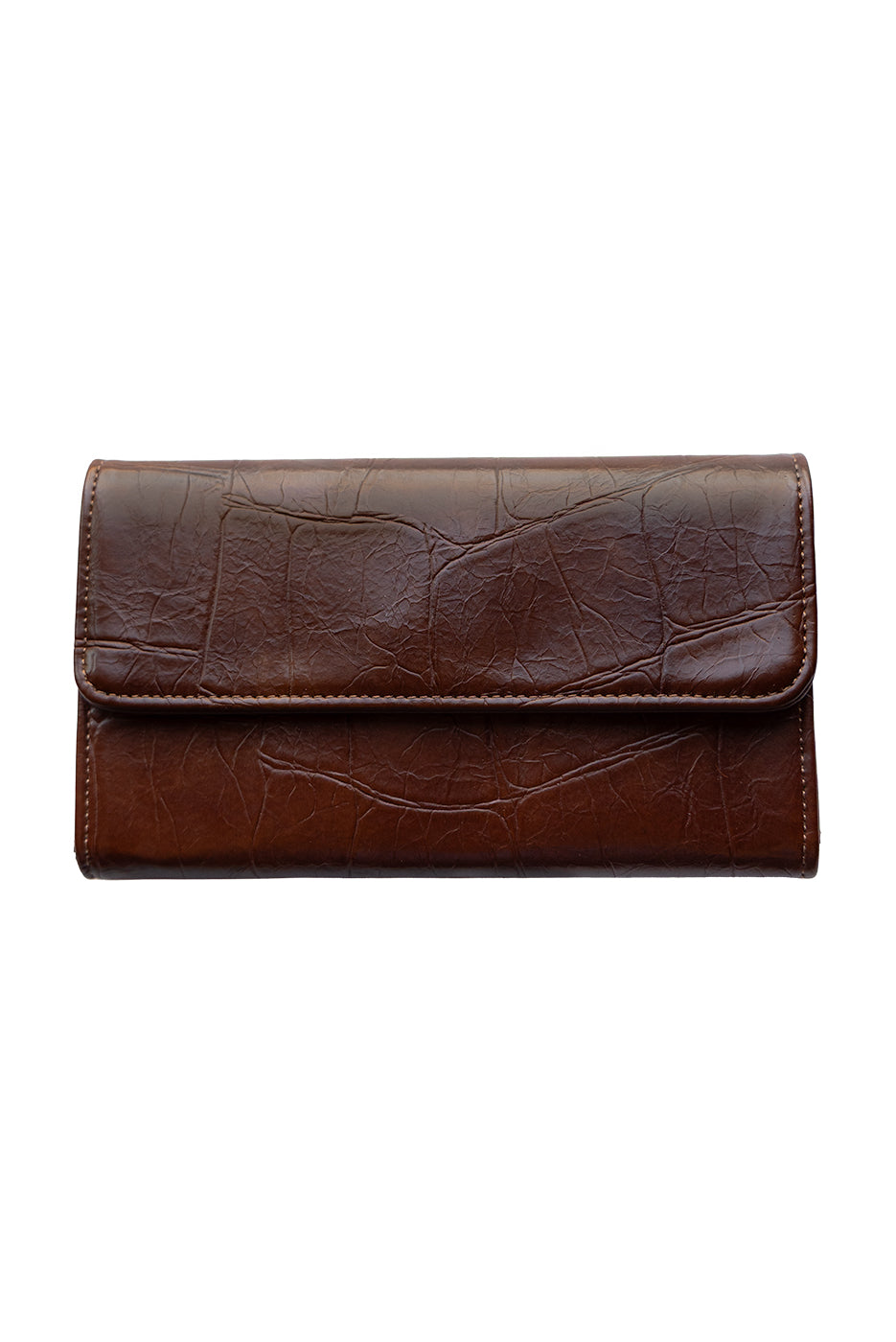 Faux Croc Marnie Mini Tri-fold Wallet